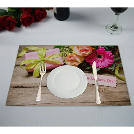 ECZJNT Bunch Flowers Tag Text Wooden Happy Mothers Day Placemat Table Mat Cup Mat 12x18 inch Set of 2
ECZJNT Bunch Flowers Tag Text Wooden Happy Mothers Day Placemat Table Mat Cup Mat 12x18 inch Set of 2