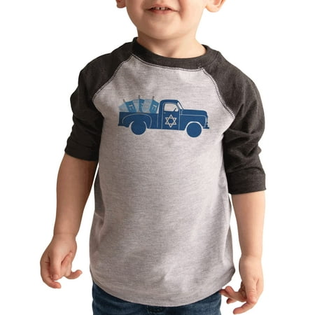 7 ate 9 Apparel Kids Happy Hanukkah Shirts - Vintage Truck with Dreidels - Grey Shirt 6 Months
7 ate 9 Apparel Kids Happy Hanukkah Shirts - Vintage Truck with Dreidels - Grey Shirt 6 Months
