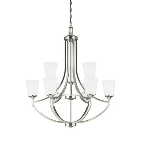 Nine Light 2-Tier Chandelier-Brushed Nickel Finish-Incandescent Lamping Type Bailey Street Home 73-Bel-2015704
Nine Light 2-Tier Chandelier-Brushed Nickel Finish-Incandescent Lamping Type Bailey Street Home 73-Bel-2015704