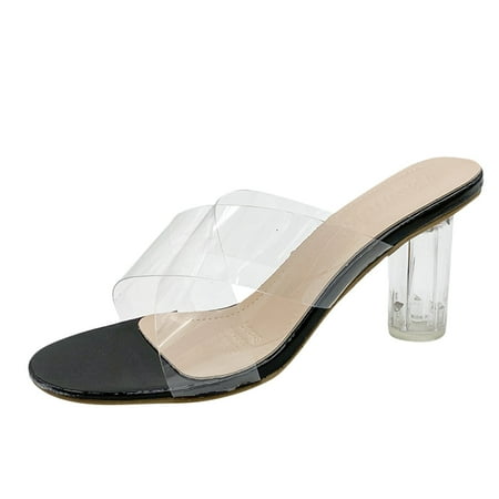 PhoneSoap Summer Thick Heel Sandals Women Slippers Transparent High Heel Large Size Casual Style Black
PhoneSoap Summer Thick Heel Sandals Women Slippers Transparent High Heel Large Size Casual Style Black