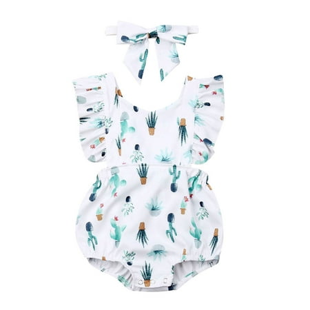 LisenraIn 2Pcs Newborn Baby Girl Cactus Print Ruffle Sleeve Romper Jumpsuit Bodysuit Headband Outfits
LisenraIn 2Pcs Newborn Baby Girl Cactus Print Ruffle Sleeve Romper Jumpsuit Bodysuit Headband Outfits