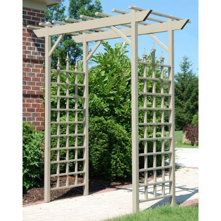 Dura-Trel Camelot 7-ft. Vinyl Arch Arbor - Mocha
