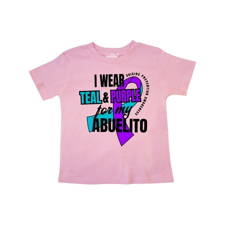 Inktastic Suicide Prevention I Wear Teal and Purple for My Abuelito Gift Toddler Boy or Toddler Girl T-Shirt
Inktastic Suicide Prevention I Wear Teal and Purple for My Abuelito Gift Toddler Boy or Toddler Girl T-Shirt