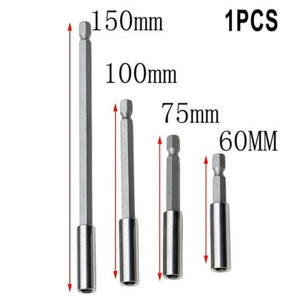 Gerich Magnetic Bit Holder Set 150mm Extension Bars 1 /4\ Hex Shank