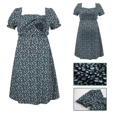 Tejiojio Maternity/Labor/Nursing Clothing Clearance Ladies Fashion Little Flower Print Ruffles Cotton Round Neck Short Sleeve Maternity Breastfeeding Clothe Dress
Tejiojio Maternity/Labor/Nursing Clothing Clearance Ladies Fashion Little Flower Print Ruffles Cotton Round Neck Short Sleeve Maternity Breastfeeding Clothe Dress