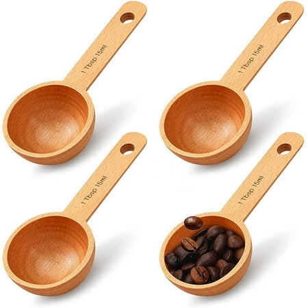 4 Pieces Coffee Spoon Wooden Coffee Scoop Measure Scoop for Measuring Coffee Beans Tea Home Kitchen Accessories 15 Ml
4 Pieces Coffee Spoon Wooden Coffee Scoop Measure Scoop for Measuring Coffee Beans Tea Home Kitchen Accessories 15 Ml