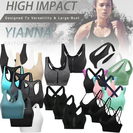 LUXIF Women Racerback Sports Bras High Impact Workout Gym Activewear Bra Pack of 3
LUXIF Women Racerback Sports Bras High Impact Workout Gym Activewear Bra Pack of 3