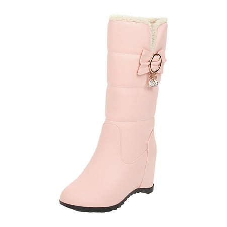 PMUYBHF Knee High Boots Size 13 Ladies Fashion Solid Color Leather Bow Metal Button Cotton Boots Plush Wedge Heel Thick Soled Medium Boots Buckle Winter Boots for Women Waterproof Snow Wide Calf
PMUYBHF Knee High Boots Size 13 Ladies Fashion Solid Color Leather Bow Metal Button Cotton Boots Plush Wedge Heel Thick Soled Medium Boots Buckle Winter Boots for Women Waterproof Snow Wide Calf