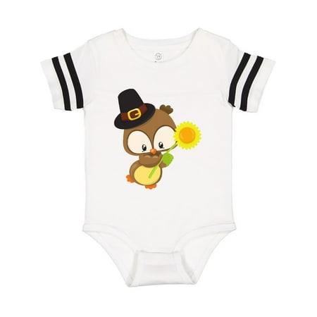 Inktastic Thanksgiving Owl Brown Owl With Pilgrim Hat Gift Baby Boy or Baby Girl Bodysuit
Inktastic Thanksgiving Owl Brown Owl With Pilgrim Hat Gift Baby Boy or Baby Girl Bodysuit