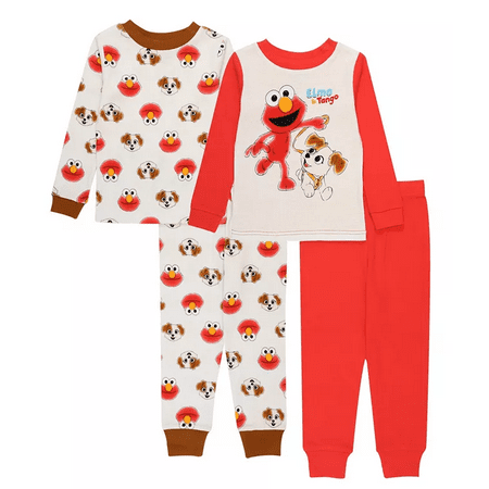 Ame ASSORTED Toddler Boys Sesame Street Pajamas 4 Piece Set US 3T