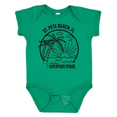 Inktastic Summer Vacation Mode St. Pete Beach Florida Gift Baby Boy or Baby Girl Bodysuit