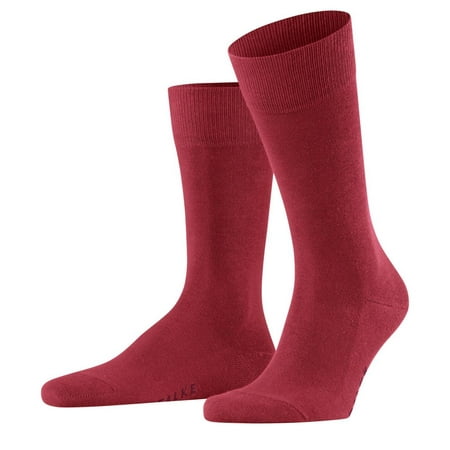 Men s Falke 14657 Family Sustainable Cotton Blend Crew Sock (Scarlet M)