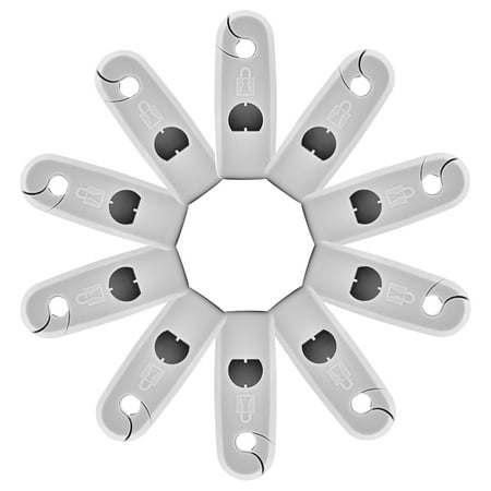 10 Pcs EAS System Shop Hook Lock Anti Theft Cargo Security EAS Lock (White)
10 Pcs EAS System Shop Hook Lock Anti Theft Cargo Security EAS Lock (White)