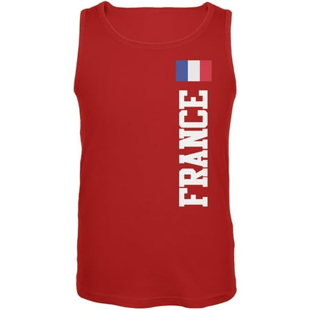 World Cup France Red Adult Tank Top