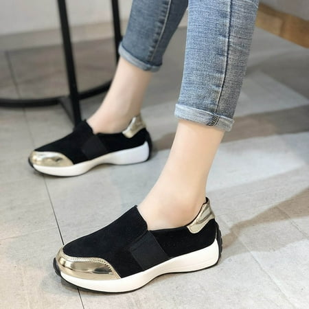 Spring Daddy Shoes Women s Platform Casual Shoes Plus Size One Legged Platform Single Shoes