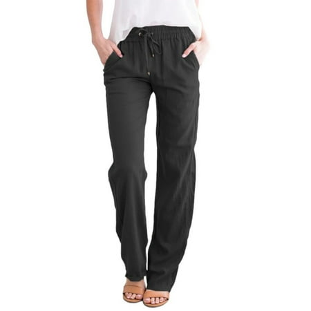 Casual Loose Pajama Pant Solid Color Casual High Waist Pant For Women Loose Lightweight & Breathable S Black
Casual Loose Pajama Pant Solid Color Casual High Waist Pant For Women Loose Lightweight & Breathable S Black