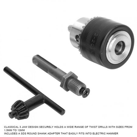 ESTINK Driver Bit Chuck 3 Jaw Design Drill Chuck For Electric Hammer