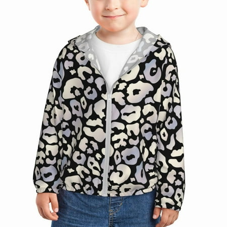 Sun Hoodie for Kids Trendy silver leopard black Long Sleeve Swim Fishing Shirts Sun Protection Zip Up Jacket Clothing Athletic Hoodie
Sun Hoodie for Kids Trendy silver leopard black Long Sleeve Swim Fishing Shirts Sun Protection Zip Up Jacket Clothing Athletic Hoodie