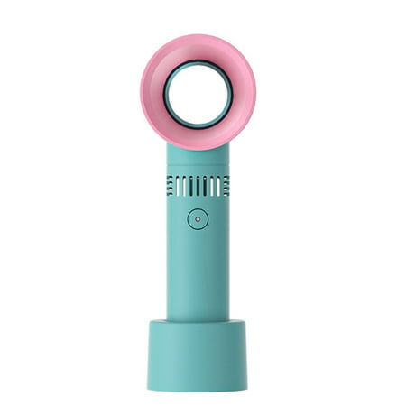 Bladeless Handheld Fan Mini Portable Fan Personal Fan with USB Rechargeable Battery Operated,biue biue,G28165