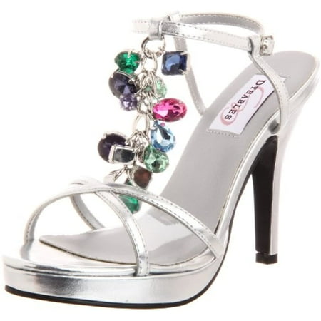Dyeables Women s Maria Platform Sandal Silver Metallic 5 B US