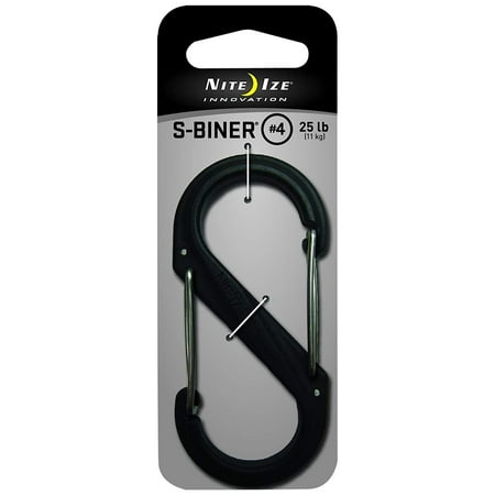 Nite Ize S-Biner Plastic Size #4 - Black