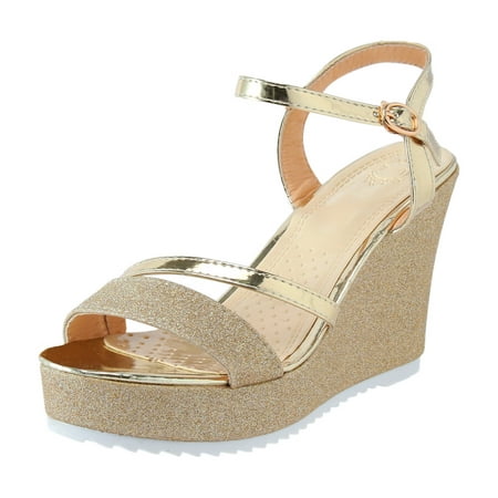 sandals for Women Ladies Fashion Solid Color Leather Platform Open Toe Buckle Wedge Sandals PU Dress Sandals for Women Gold
sandals for Women Ladies Fashion Solid Color Leather Platform Open Toe Buckle Wedge Sandals PU Dress Sandals for Women Gold