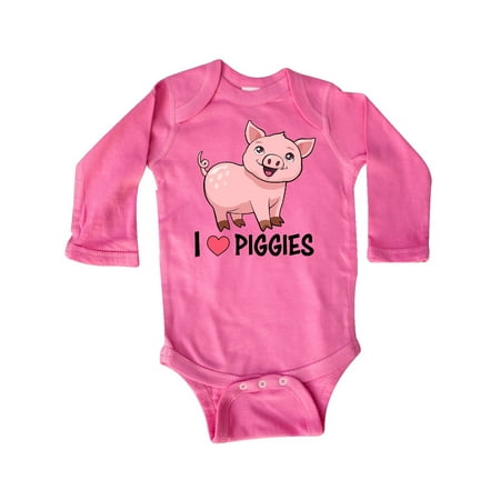 Inktastic I Love Piggies- cute pig Gift Baby Boy or Baby Girl Long Sleeve Bodysuit
Inktastic I Love Piggies- cute pig Gift Baby Boy or Baby Girl Long Sleeve Bodysuit