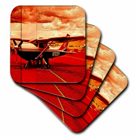 3dRose An Airplane in Hues of Orange Given Layers and Depth Soft Coasters set of 4
3dRose An Airplane in Hues of Orange Given Layers and Depth Soft Coasters set of 4
