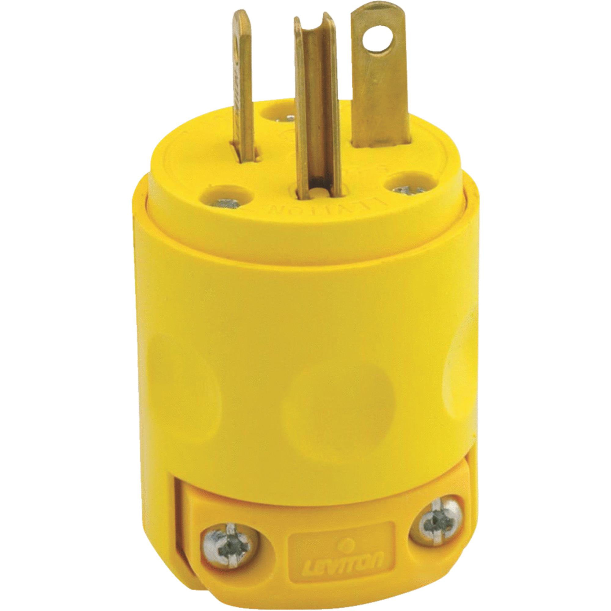 Leviton Pv Volt Plug Grounding Yellow Walmart