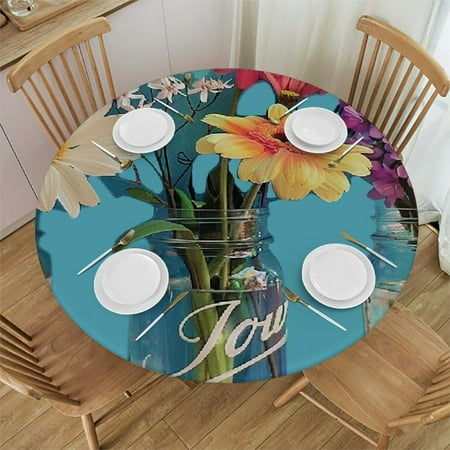 Qlo0ole Spring Flowers Round Tablecloth Fitted Table Cover Elastic Tablecloths Waterproof Outdoor Indoor Stretch Cloth Tablecover for Dinner Party Shower Vintage Garden Plants 38-42
Qlo0ole Spring Flowers Round Tablecloth Fitted Table Cover Elastic Tablecloths Waterproof Outdoor Indoor Stretch Cloth Tablecover for Dinner Party Shower Vintage Garden Plants 38-42