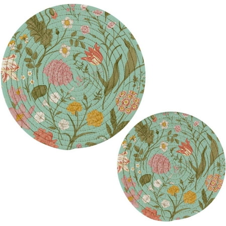 SKYSONIC Pot Holders Trivets set 2 Pcs Floral Pattern Shabby Chic Flower Potholders for Kitchen Thread Weave Trivets for Hot Dishes/Pot/Bowl/Teapot/Hot Pot Holders
SKYSONIC Pot Holders Trivets set 2 Pcs Floral Pattern Shabby Chic Flower Potholders for Kitchen Thread Weave Trivets for Hot Dishes/Pot/Bowl/Teapot/Hot Pot Holders