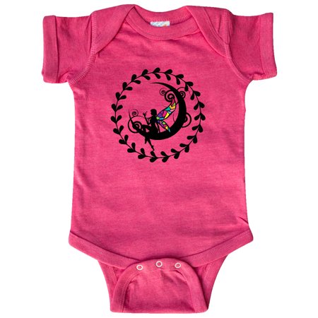 Inktastic Fairy Silhouette Moon Gift Baby Girl Bodysuit