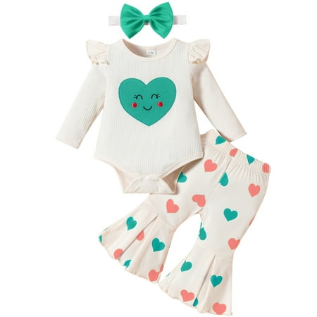 LAPAKIDS Newborn Baby Girls Clothes Long Sleeve Romper Flare Pants Headband Infant Girl Outfits Set 3-6 Months
LAPAKIDS Newborn Baby Girls Clothes Long Sleeve Romper Flare Pants Headband Infant Girl Outfits Set 3-6 Months
