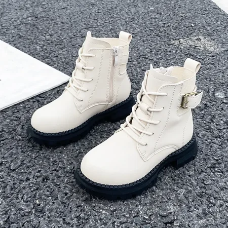 Boys Casual Vintage Martin Boots Platform Zip-up Lace-up Thermal Boots With Metal Buckle
Boys Casual Vintage Martin Boots Platform Zip-up Lace-up Thermal Boots With Metal Buckle