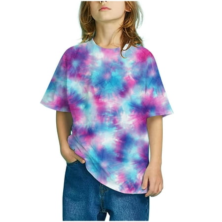 XMMSWDLA Deals Clearance Girls Tops Girls Casual Loose Tshirt Short Sleeve Cartoon Pattern Tops Child Crewneck Summer Outfit Gradient Print Tops
XMMSWDLA Deals Clearance Girls Tops Girls Casual Loose Tshirt Short Sleeve Cartoon Pattern Tops Child Crewneck Summer Outfit Gradient Print Tops