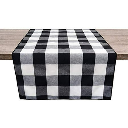 Fennco Styles Black Buffalo Check Rustic Table Runner 16 W x 54 L - Handmade in USA
Fennco Styles Black Buffalo Check Rustic Table Runner 16 W x 54 L - Handmade in USA