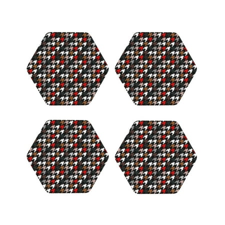 Leather Coasters with Heat-resistant for Drinks Houndstooth Green Red -标题2 Hexagon
Leather Coasters with Heat-resistant for Drinks Houndstooth Green Red -标题2 Hexagon