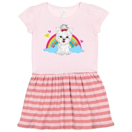 Inktastic Yorkshire Terrier Cute Yorkie Gift Toddler Girl Dress