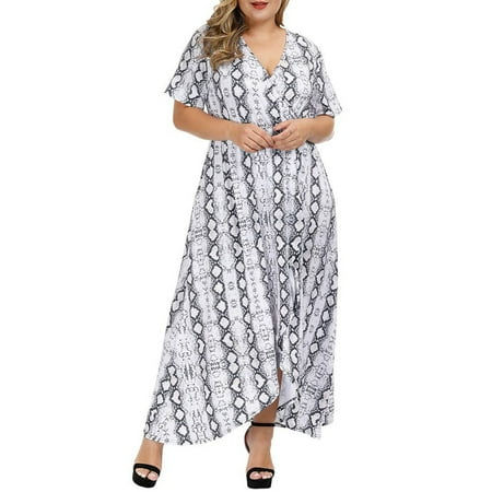 cllios Fashion Women Plus Size Maxi Dresses Printing V-Neck Summer Casual Flowy Long Dress for Women 2022
cllios Fashion Women Plus Size Maxi Dresses Printing V-Neck Summer Casual Flowy Long Dress for Women 2022