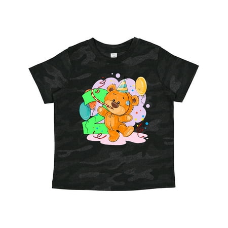 Inktastic 2nd Birthday Teddy Bear Gift Toddler Boy or Toddler Girl T-Shirt