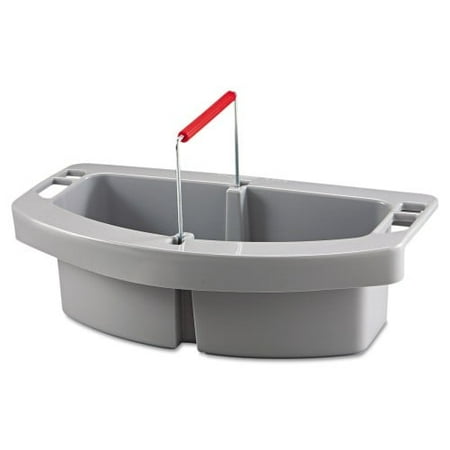 Rubbermaid Commercial Maid Caddy Two Compartments 16 x 9 x 5 Gray (2649GRA)