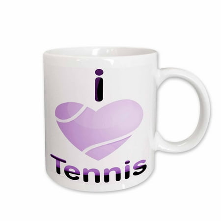 3dRose A Purple I Love Tennis With A Heart Shapes Tennis Ball Ceramic Mug 11-ounce
3dRose A Purple I Love Tennis With A Heart Shapes Tennis Ball Ceramic Mug 11-ounce