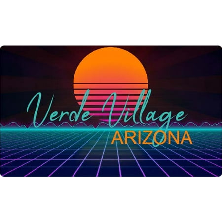Verde Village Arizona 4 X 2.25-Inch Fridge Magnet Retro Neon Design