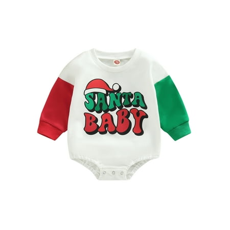 Baby Boys Girls Cute Christmas Romper Color Patchwork Long Sleeve Hat/Star Letter Print Jumpsuits
Baby Boys Girls Cute Christmas Romper Color Patchwork Long Sleeve Hat/Star Letter Print Jumpsuits