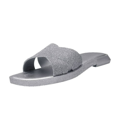 FRSASU Women Boots Sandals Summer Women S Plus Size Slippers Sequins Rhinestone Flat Open Toe Sandals
FRSASU Women Boots Sandals Summer Women S Plus Size Slippers Sequins Rhinestone Flat Open Toe Sandals