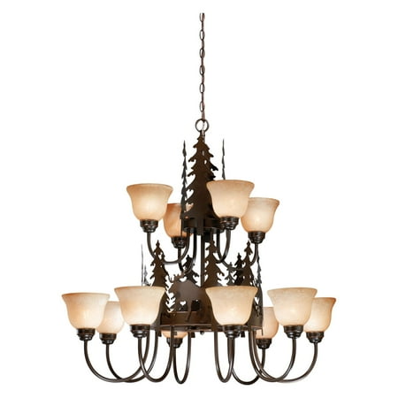 Vaxcel Yellowstone CH55612BBZ Chandelier