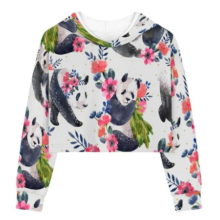 TOADDMOS Cute Panda Crew Neck Crop Tops for Girls Fashion Kids Pullover Hoodies Aesthetic Trendy Kids Sweatshirts 7-8
TOADDMOS Cute Panda Crew Neck Crop Tops for Girls Fashion Kids Pullover Hoodies Aesthetic Trendy Kids Sweatshirts 7-8