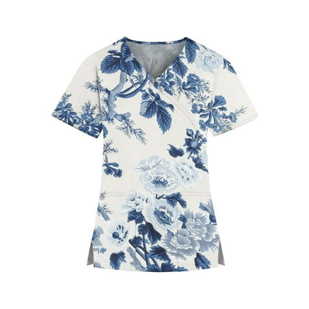 HIMIWAY Summer Hot Shirts for Women Women s Fashion V-neck Printed Short Sleeve Workwear With Pockets Tops
HIMIWAY Summer Hot Shirts for Women Women s Fashion V-neck Printed Short Sleeve Workwear With Pockets Tops