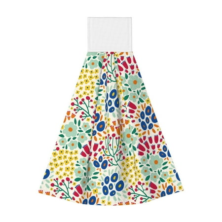 Ocsxa Cartoon Flowers for Hand Towels Hand Wipes with Velcro Soft and Fast Absorbent Hanging Towels Reusable Cleaning Cloth for Kitchen/Bathroom/Laundryroom 14x18In
Ocsxa Cartoon Flowers for Hand Towels Hand Wipes with Velcro Soft and Fast Absorbent Hanging Towels Reusable Cleaning Cloth for Kitchen/Bathroom/Laundryroom 14x18In