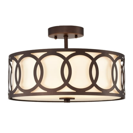 RADIANCE goods Transitional 3 Light Oil Rubbed Bronze Semi-Flush Ceiling Fixture 15 Wide
RADIANCE goods Transitional 3 Light Oil Rubbed Bronze Semi-Flush Ceiling Fixture 15 Wide